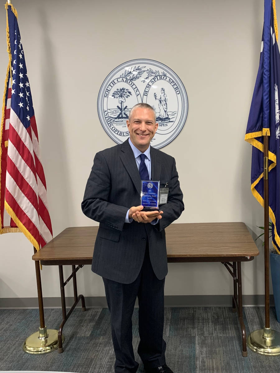 Dr. Luke Henry, Member of the South Carolina Board of Chiropractic Examiners, recipient of the FCLB Outstanding Board Award 2025
